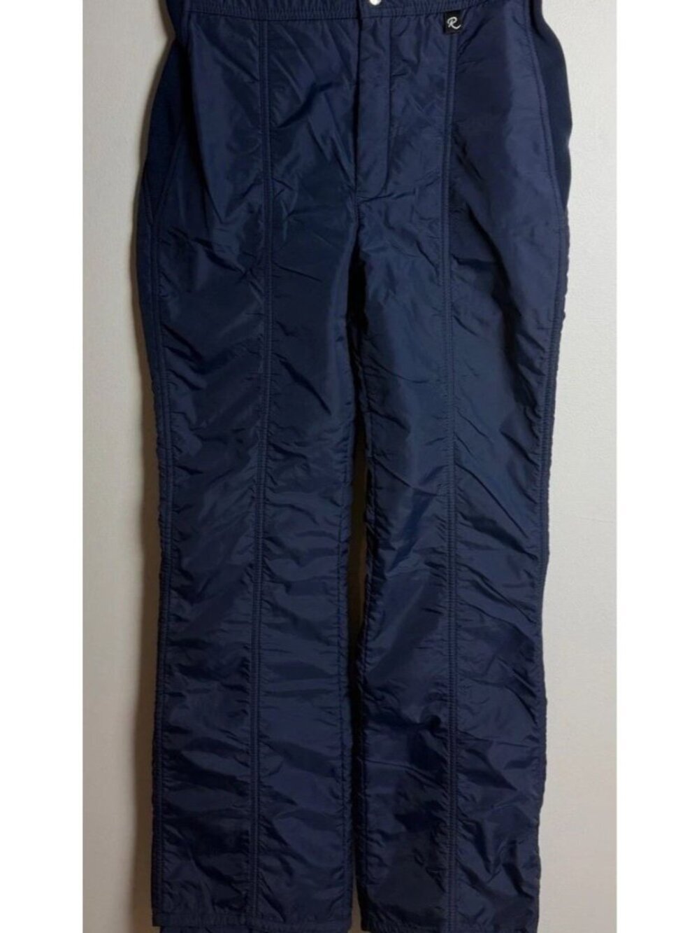 Roffe Vintage Navy Blue Insulated Ski Pants High Waist Made in USA Women’s